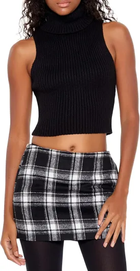 Forever 21 Women's Turtleneck Sweater-Knit Tank Top
