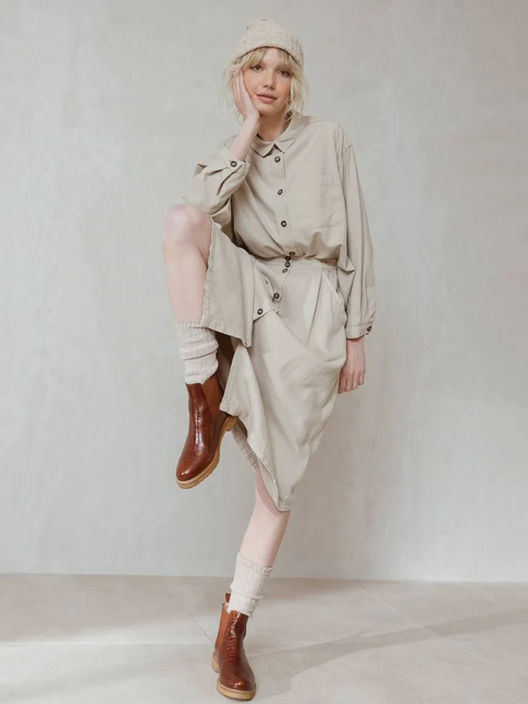 Indi & Cold A Line Skirt in Piedra