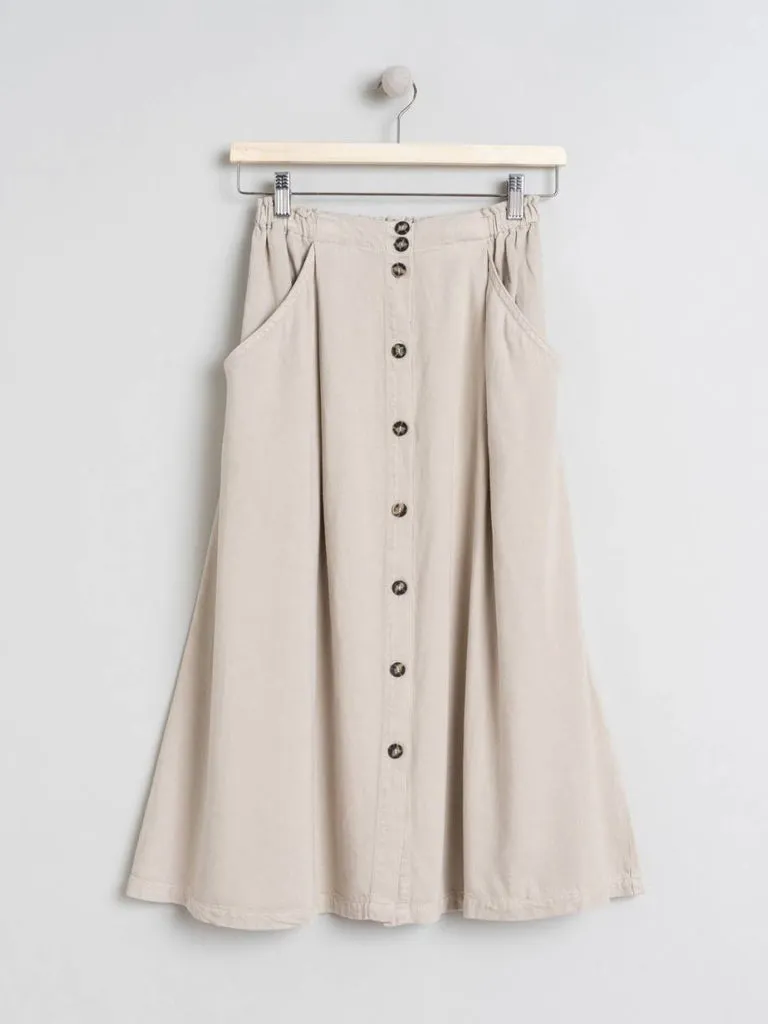 Indi & Cold A Line Skirt in Piedra