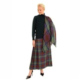 Ladies Tartan Hostess Kilt With Shawl