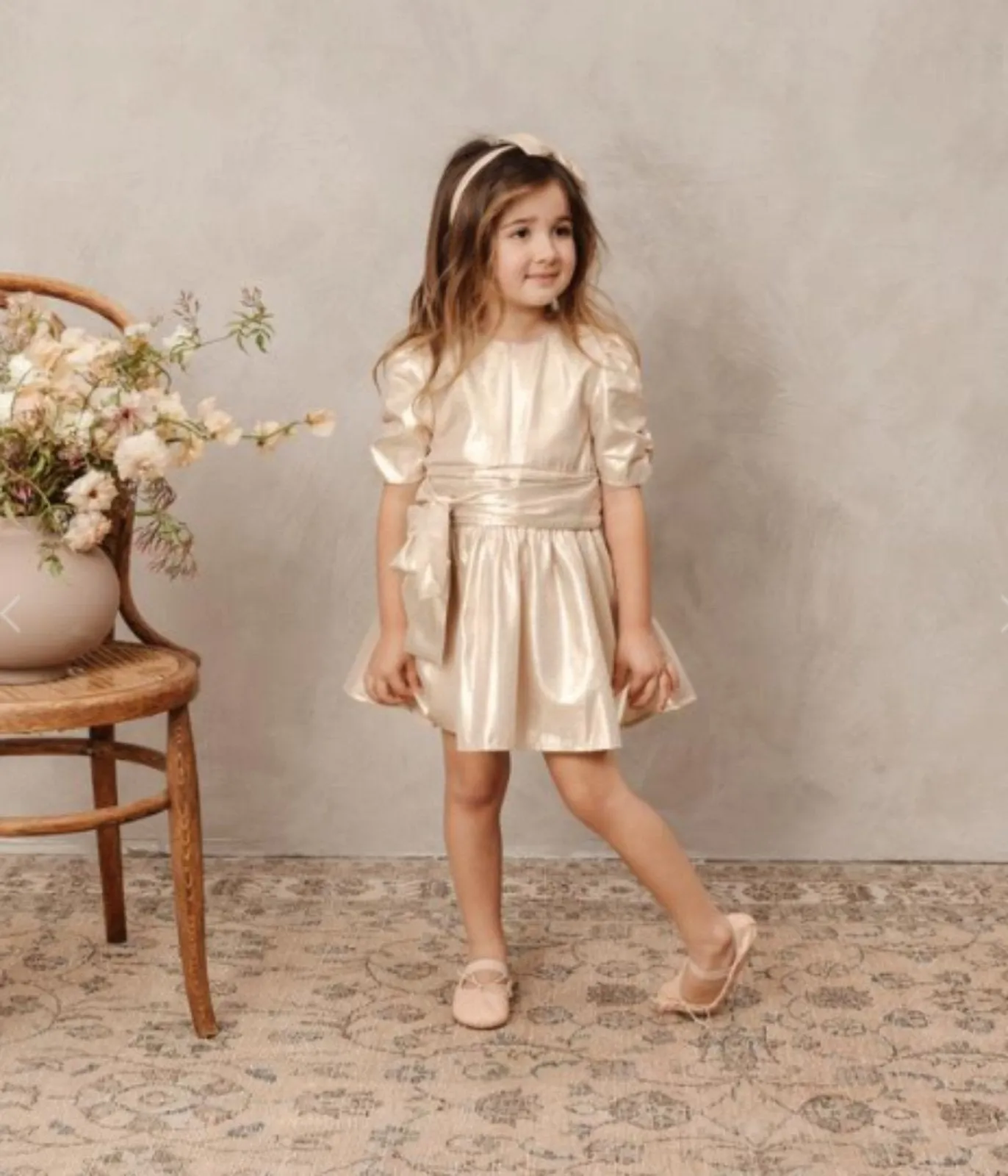 NoraLee Josephine Dress In Rose Gold - Infant to Youth