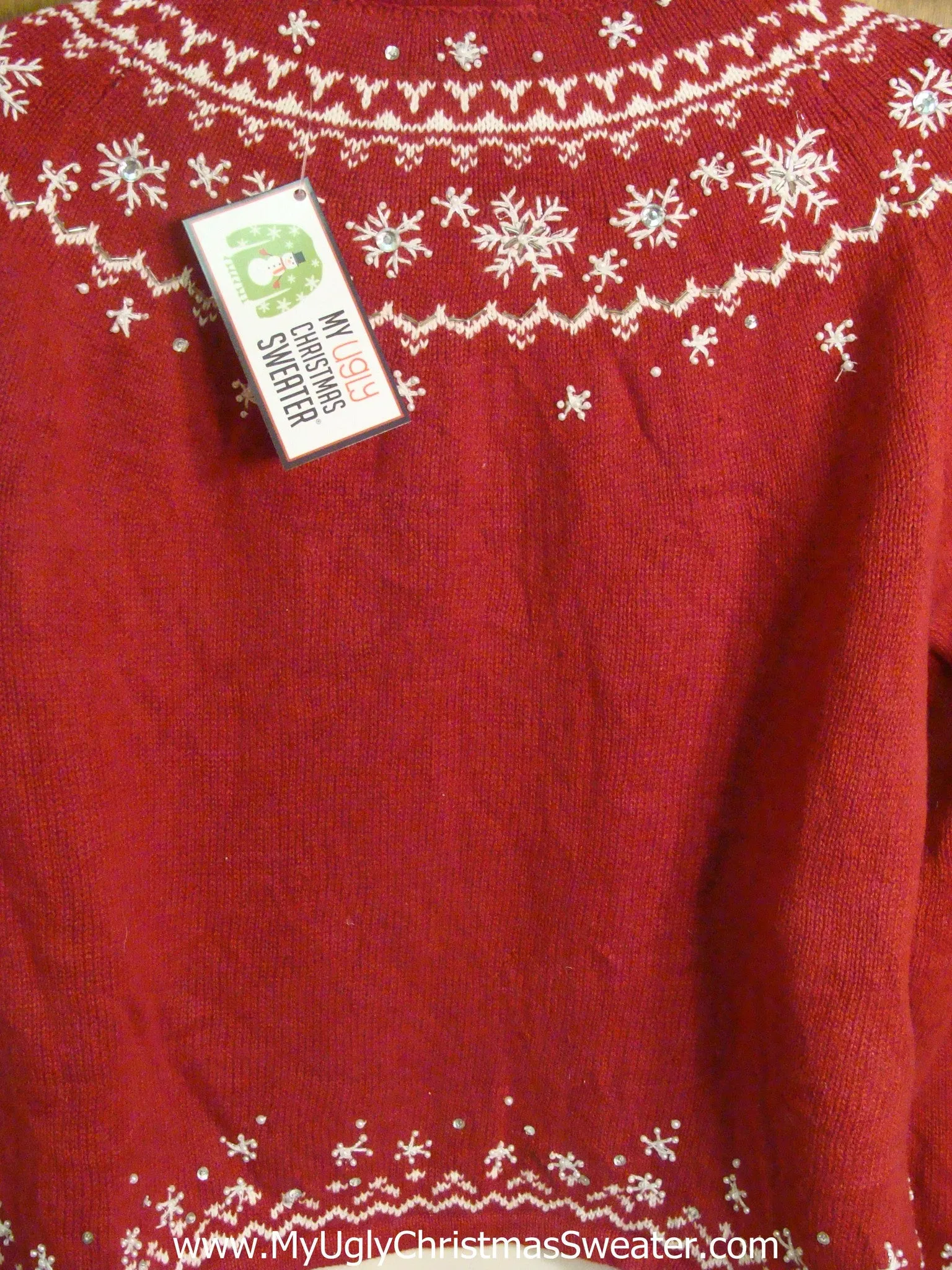 Nordic Snowflakes Cheesy Christmas Sweater