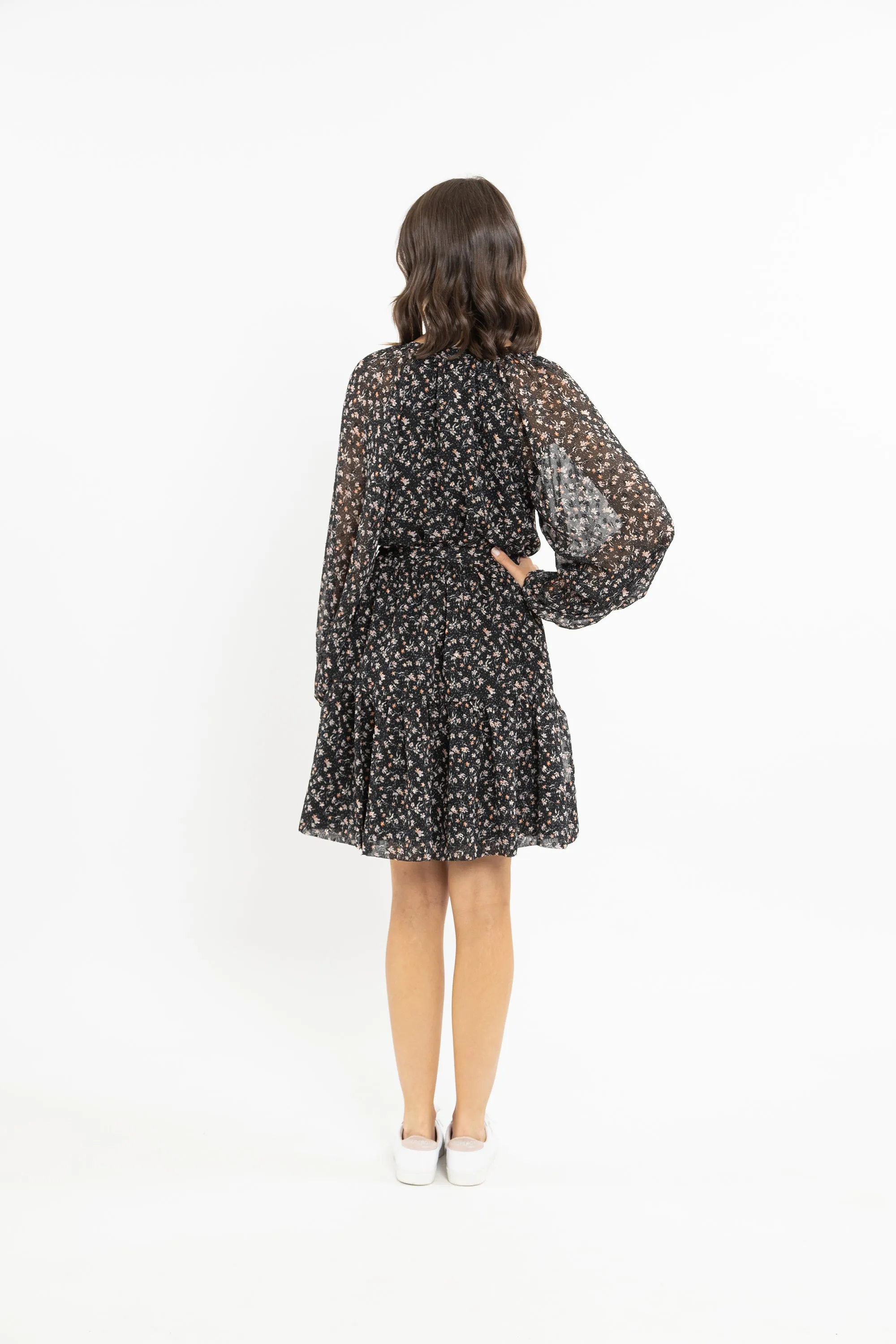 Seeking Lola Flourish Dress - Chiffon Bloom