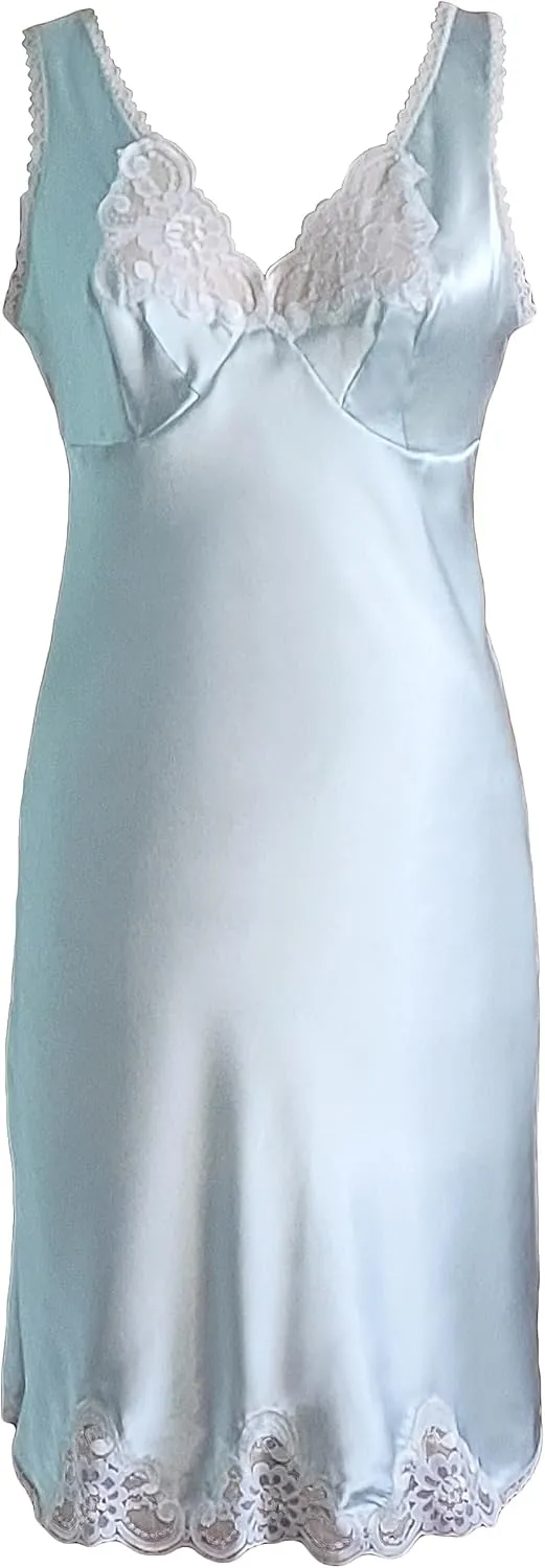 Shadowline Plus Size Women's Rochelle Satin Full Slip with Adjustable Straps