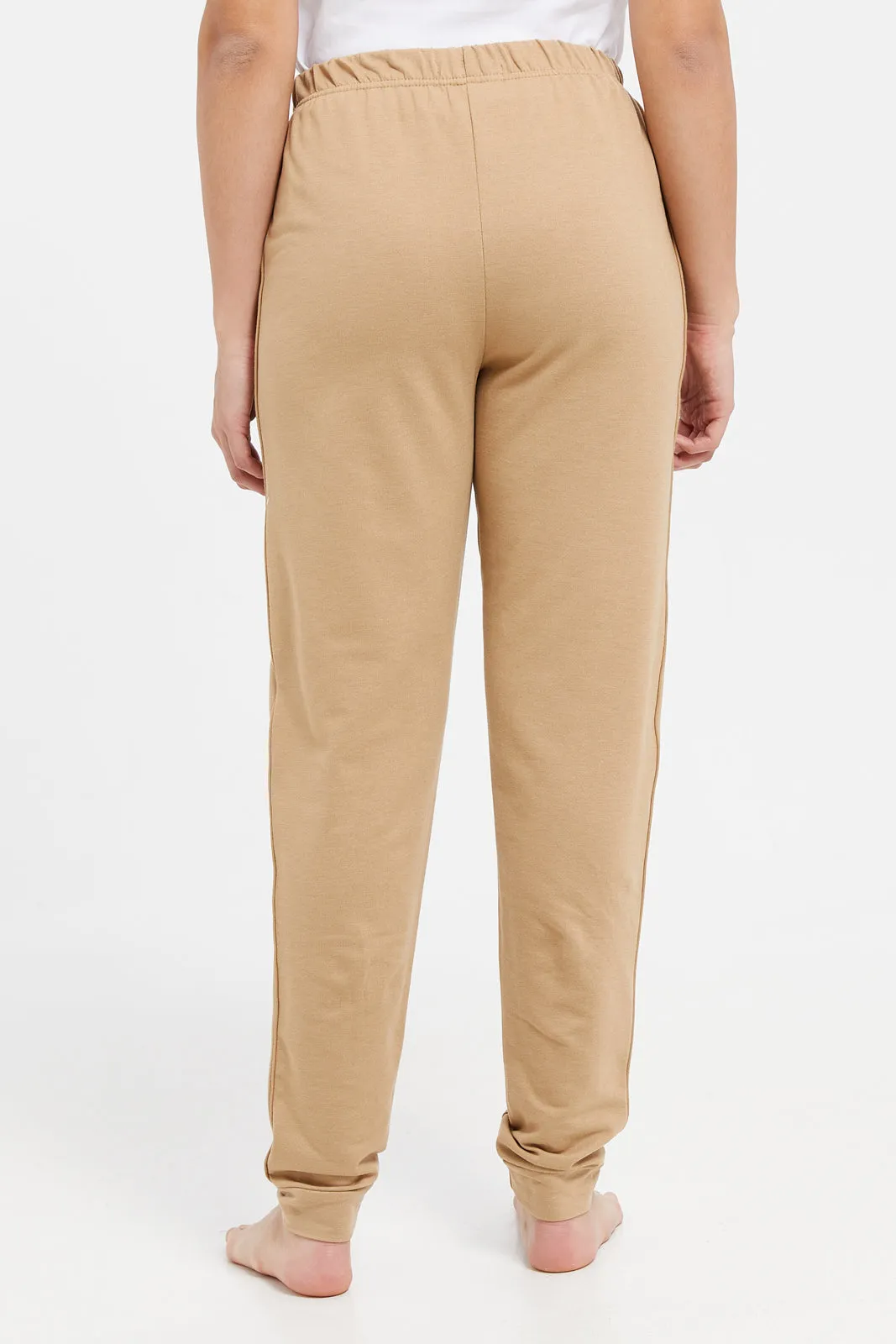 Women Beige Pajama Bottom