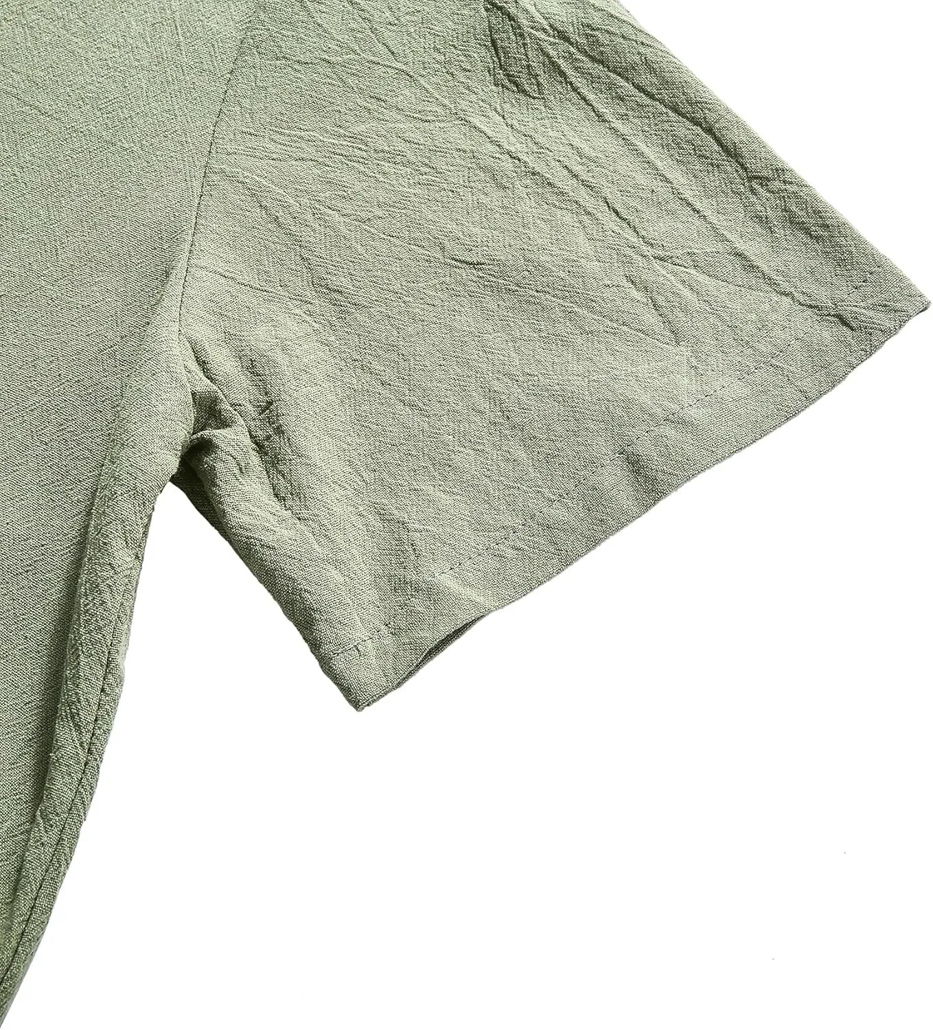 Women's Short Sleeve T Shirt Dress Casual Cotton Linen Knee-Long Dress V Neck Summer Beach Dress with Pockets