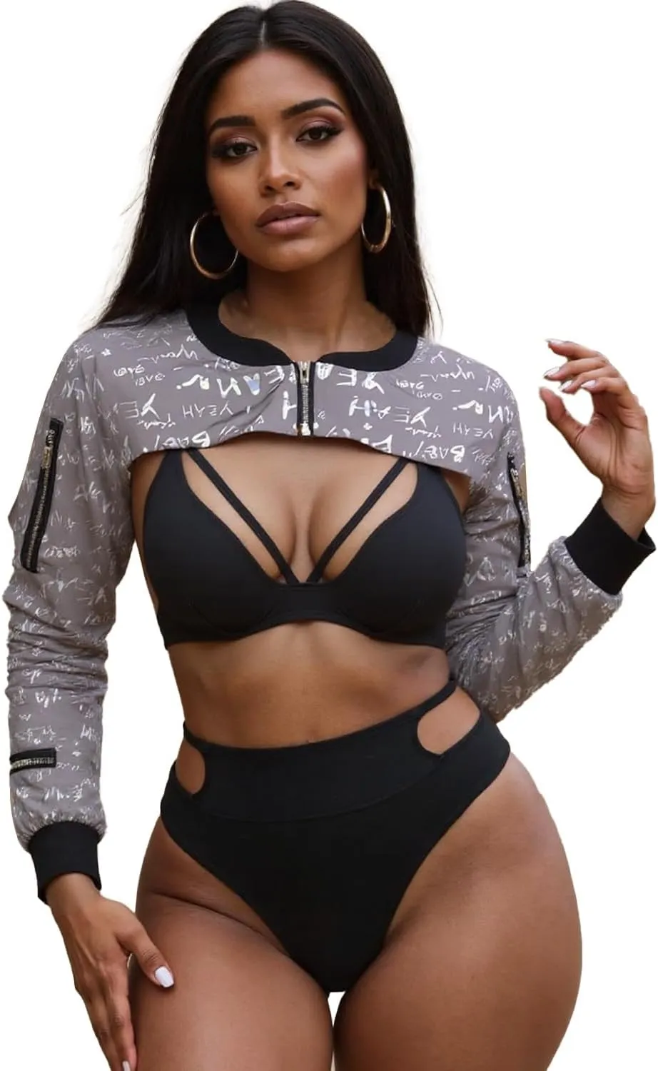 Ypser Reflective Rave Top Crop Top Shrug Techwear Shirt Rave Outfits For Women